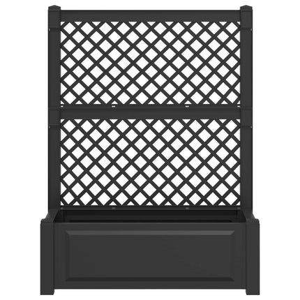 Stor blomsterkasse med espalier Antracit 99,5 x 43 x 133,5 cm