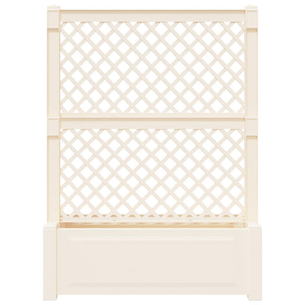 Stor krukke med trellis Hvid 99,5 x 43 x 133,5 PP