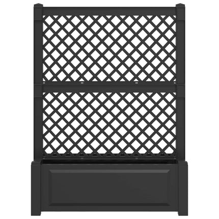 Stor krukke med trellis Antracit 99,5 x 43 x 133,5 PP