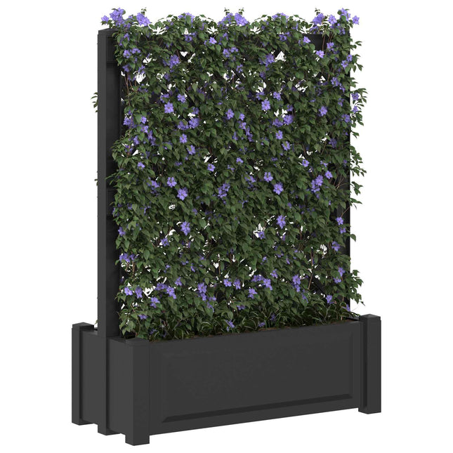 Stor krukke med trellis Antracit 99,5 x 43 x 133,5 PP