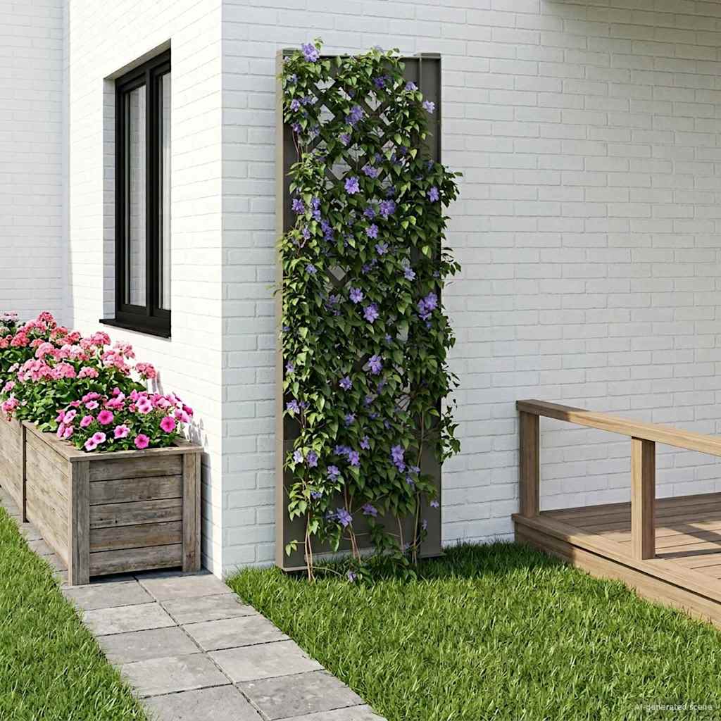 Trellis med Spids Grå 43 x 6 x 165 cm PP