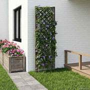 Trellis med Spids Grå 43 x 6 x 165 cm PP