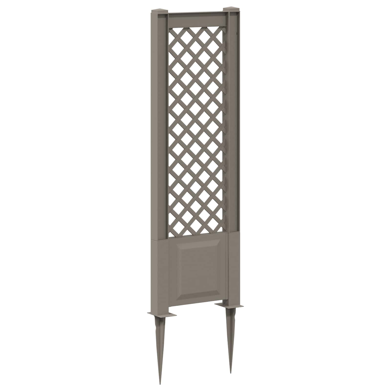 Trellis med Spids Grå 43 x 6 x 165 cm PP