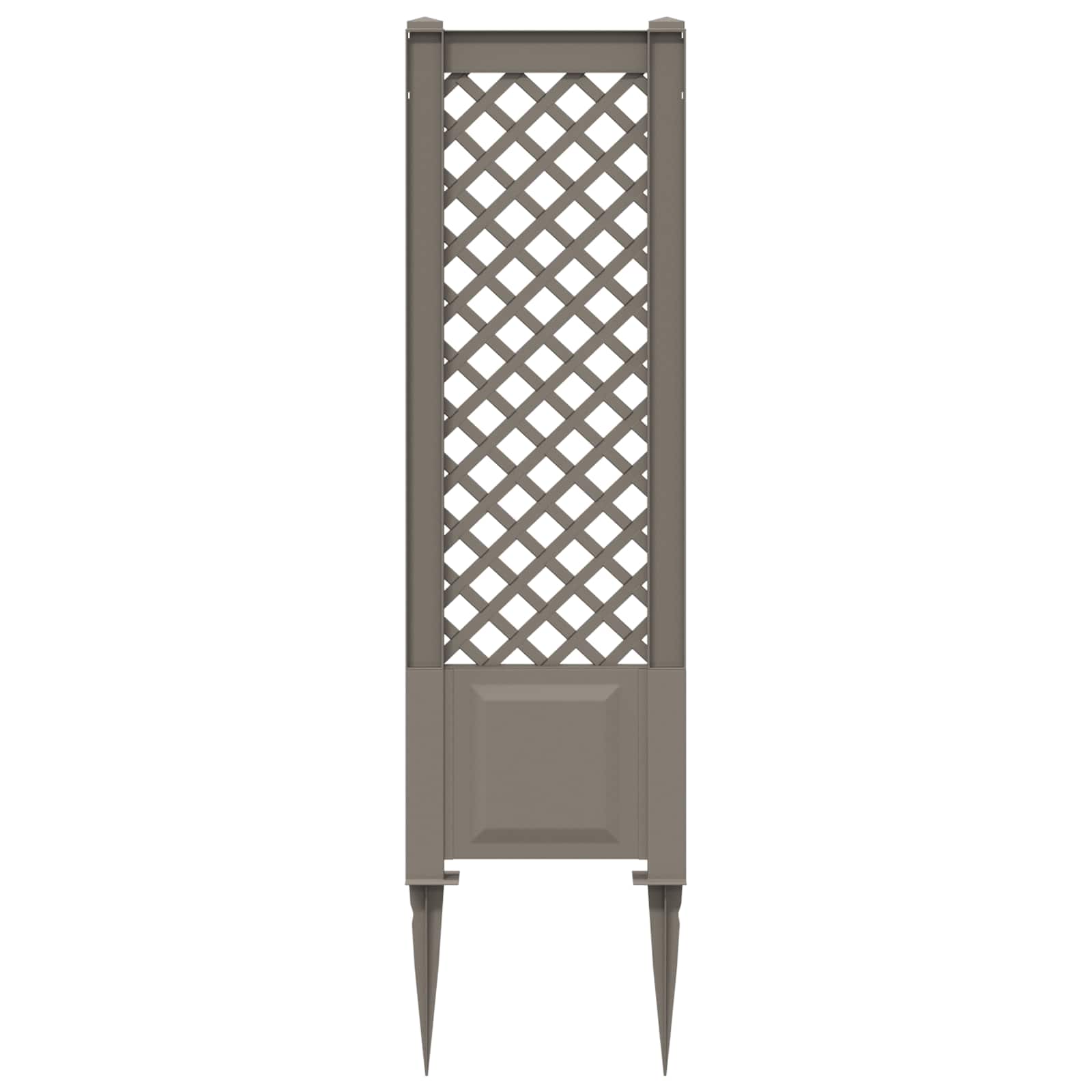 Trellis med Spids Grå 43 x 6 x 165 cm PP