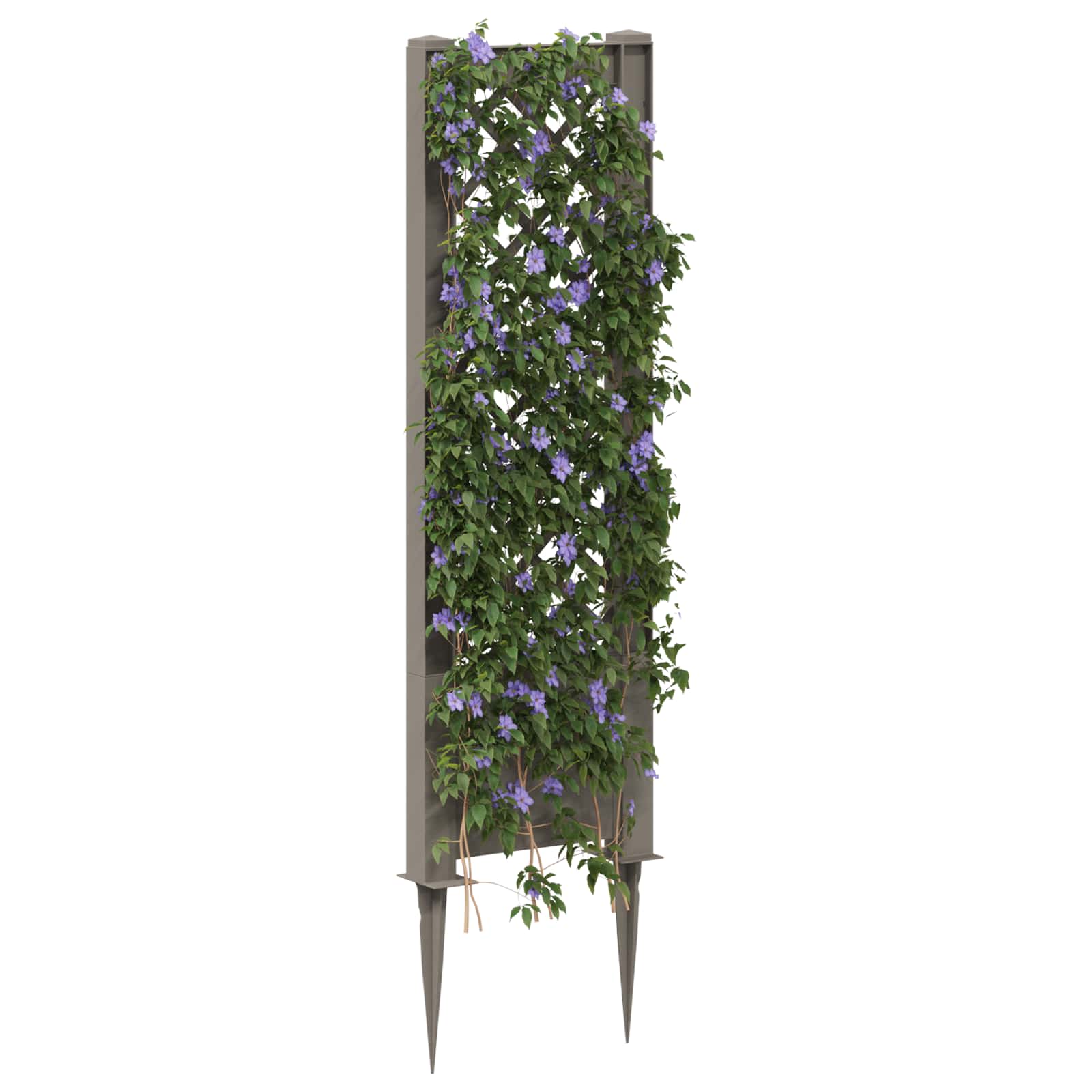 Trellis med Spids Grå 43 x 6 x 165 cm PP