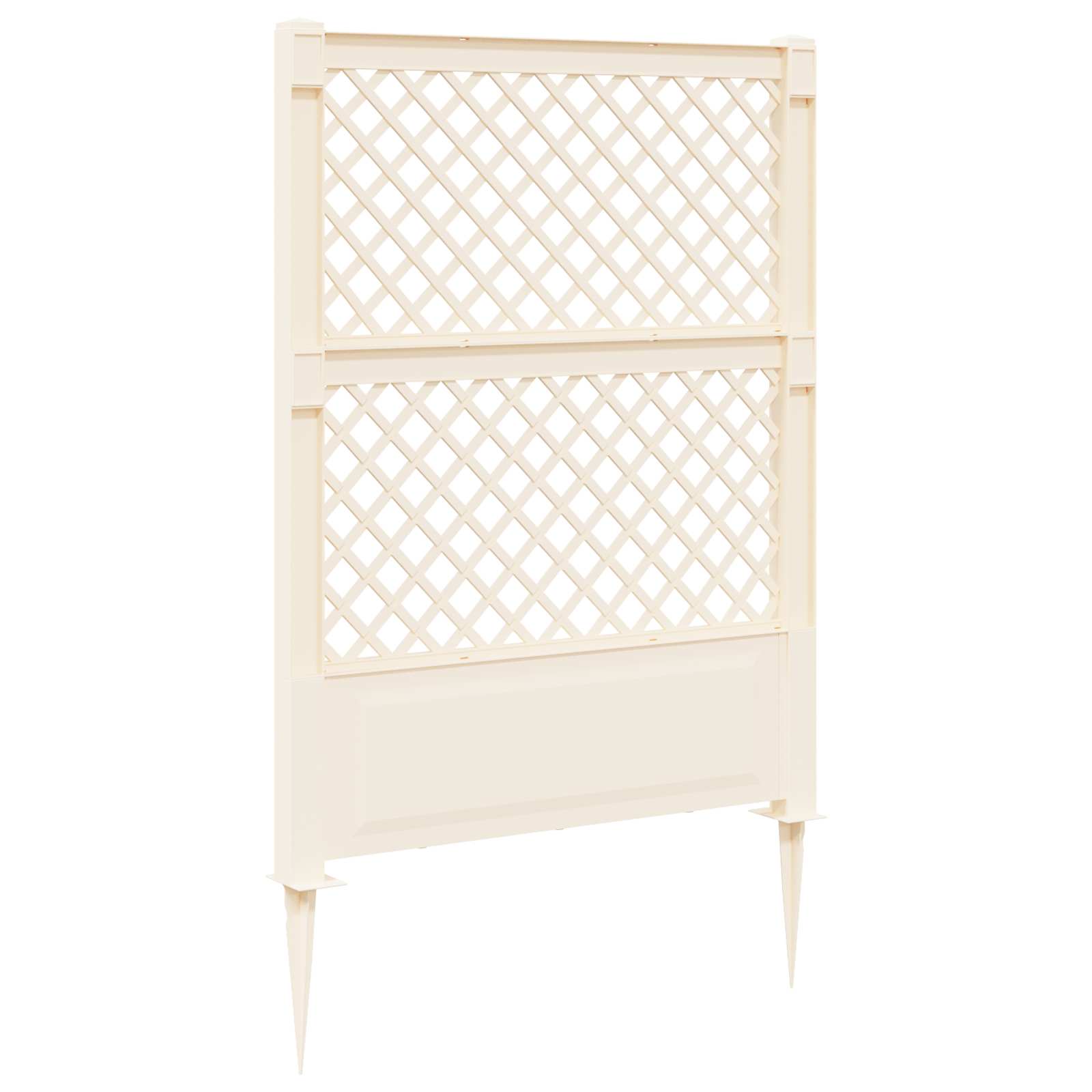 Trellis med Spids Hvid 99 x 6 x 165 cm PP