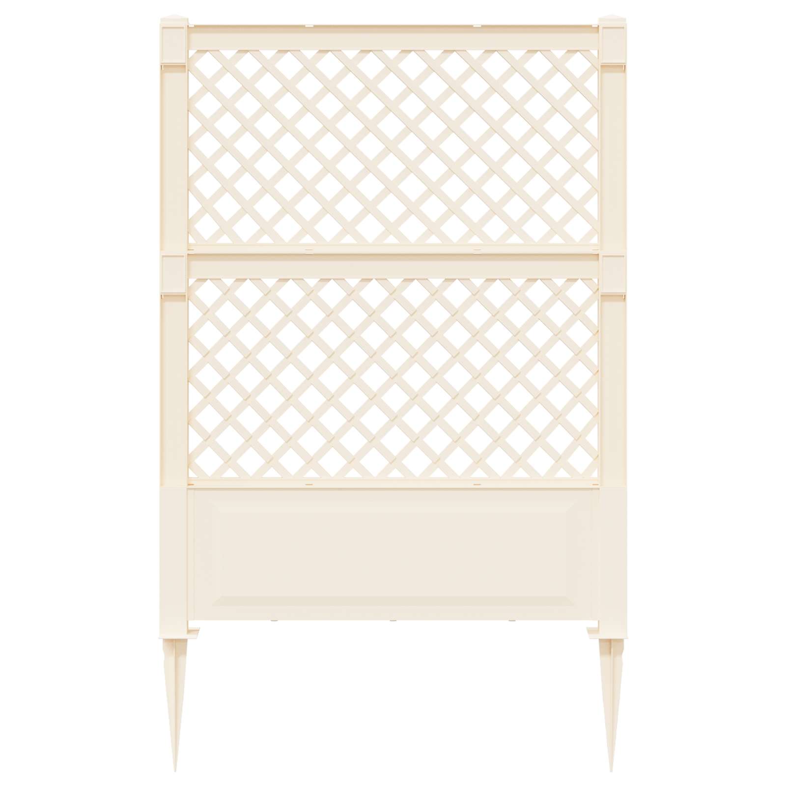 Trellis med Spids Hvid 99 x 6 x 165 cm PP