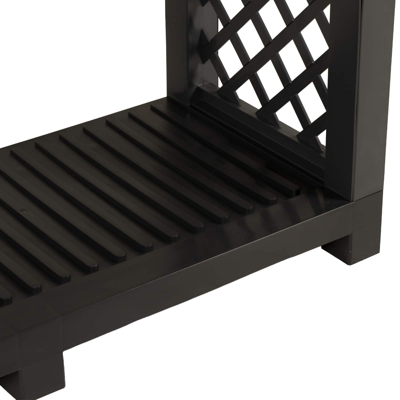 Brændeholder Antracit 114 x 46 x 101 cm PP