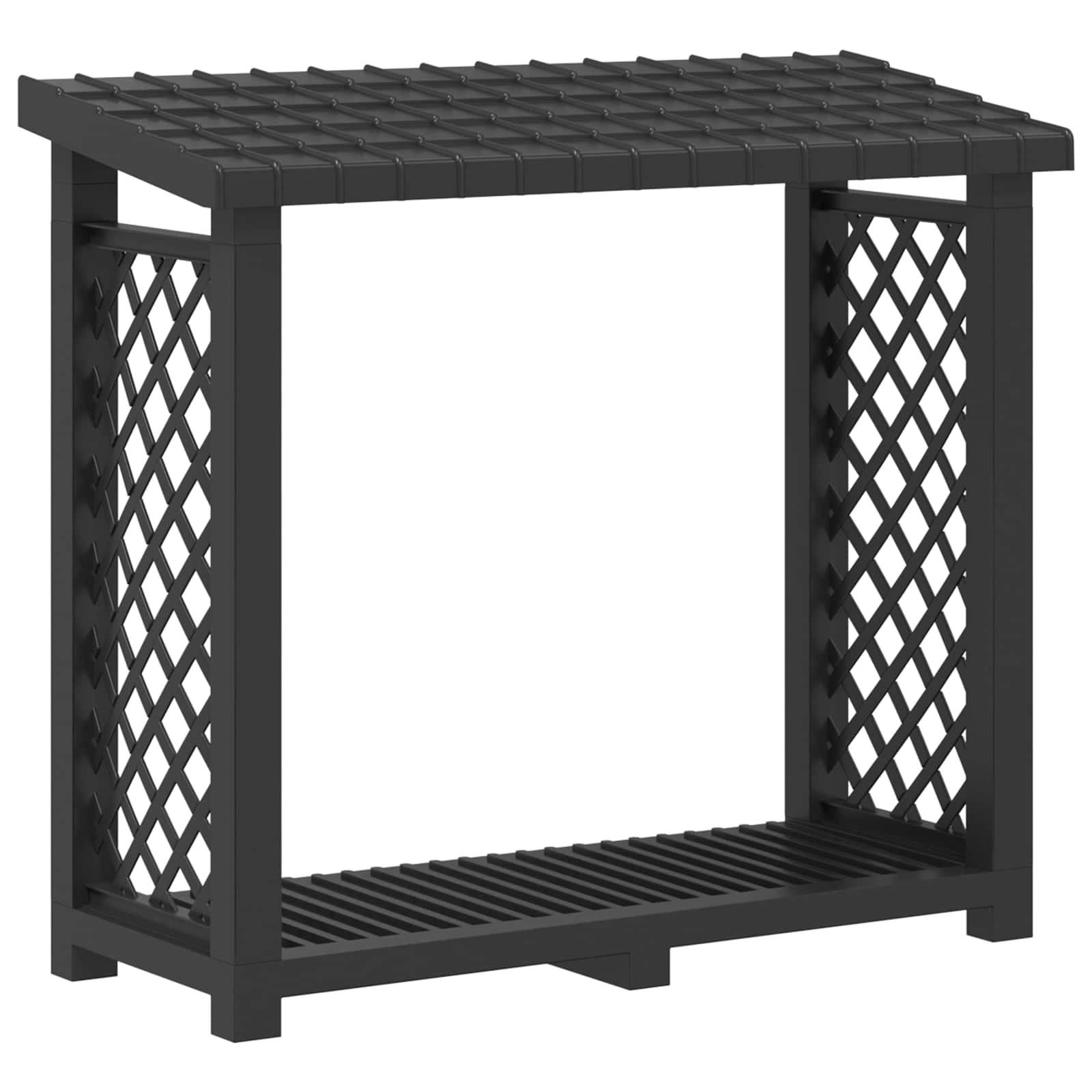 Brændeholder Antracit 114 x 46 x 101 cm PP