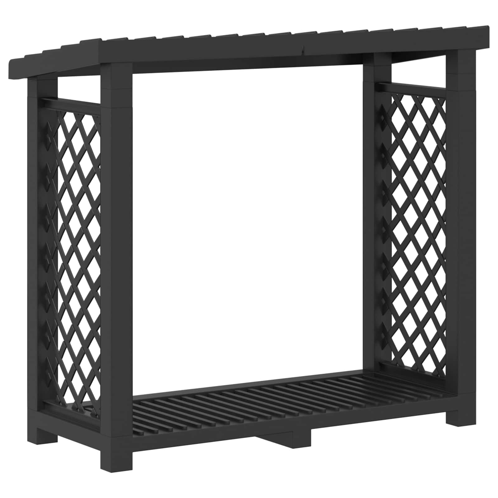 Brændeholder Antracit 114 x 46 x 101 cm PP