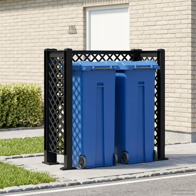 Affaldskurvgitter Antracit 123 x 47 x 114 cm PP