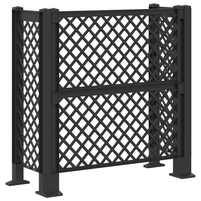 Affaldskurvgitter Antracit 123 x 47 x 114 cm PP