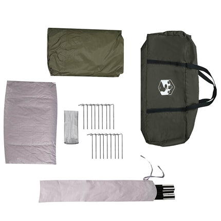 Familietelt med regnovertræk, vandafvisende 14 personer