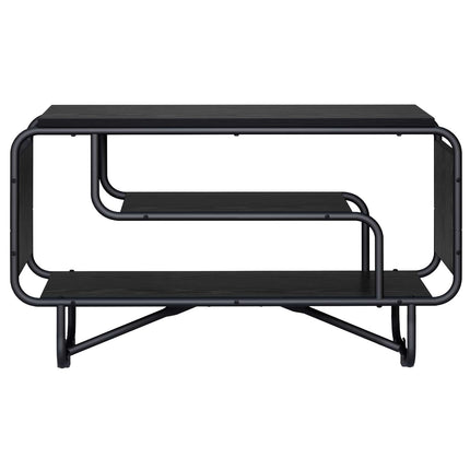 TV-bord 80 x 36 x 45 cm Sort eg Konstrueret træ