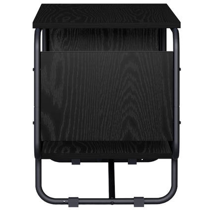 TV-bord 80 x 36 x 45 cm Sort eg Konstrueret træ