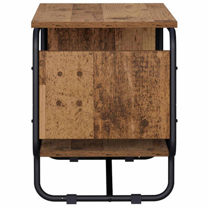 TV-bord 80 x 36 x 45 cm Gammelt træ Konstrueret træ