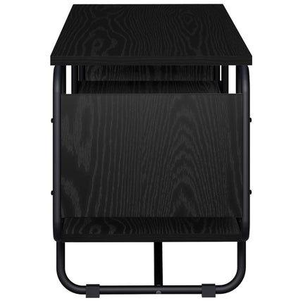 TV-bord 140 x 36 x 45 cm Sort eg Konstrueret træ