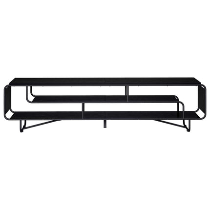 TV-bord 180 x 36 x 45 cm Sort eg Konstrueret træ