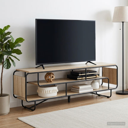 TV-bord 180 x 36 x 45 cm Sonoma-eg Konstrueret træ