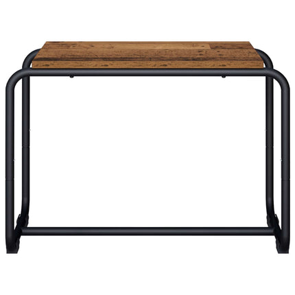 TV-bord 60 x 35,5 x 42 cm Egetræ Konstrueret træ