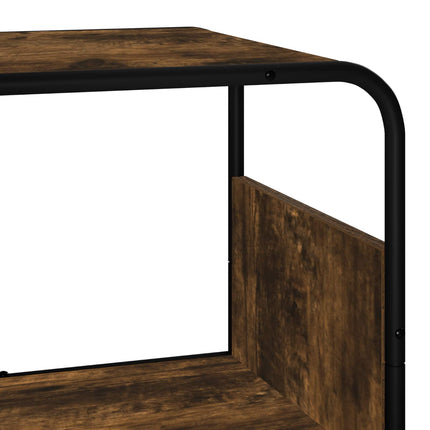 Highboard Røget eg 60 x 37.5 x 144 cm Konstrueret træ