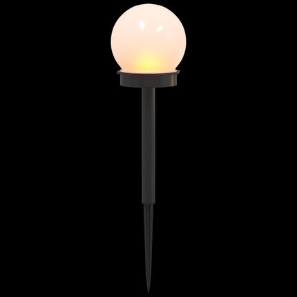 Udendørs sollys med jordspyd 8 pcs Varm hvid 38,5 cm ABS