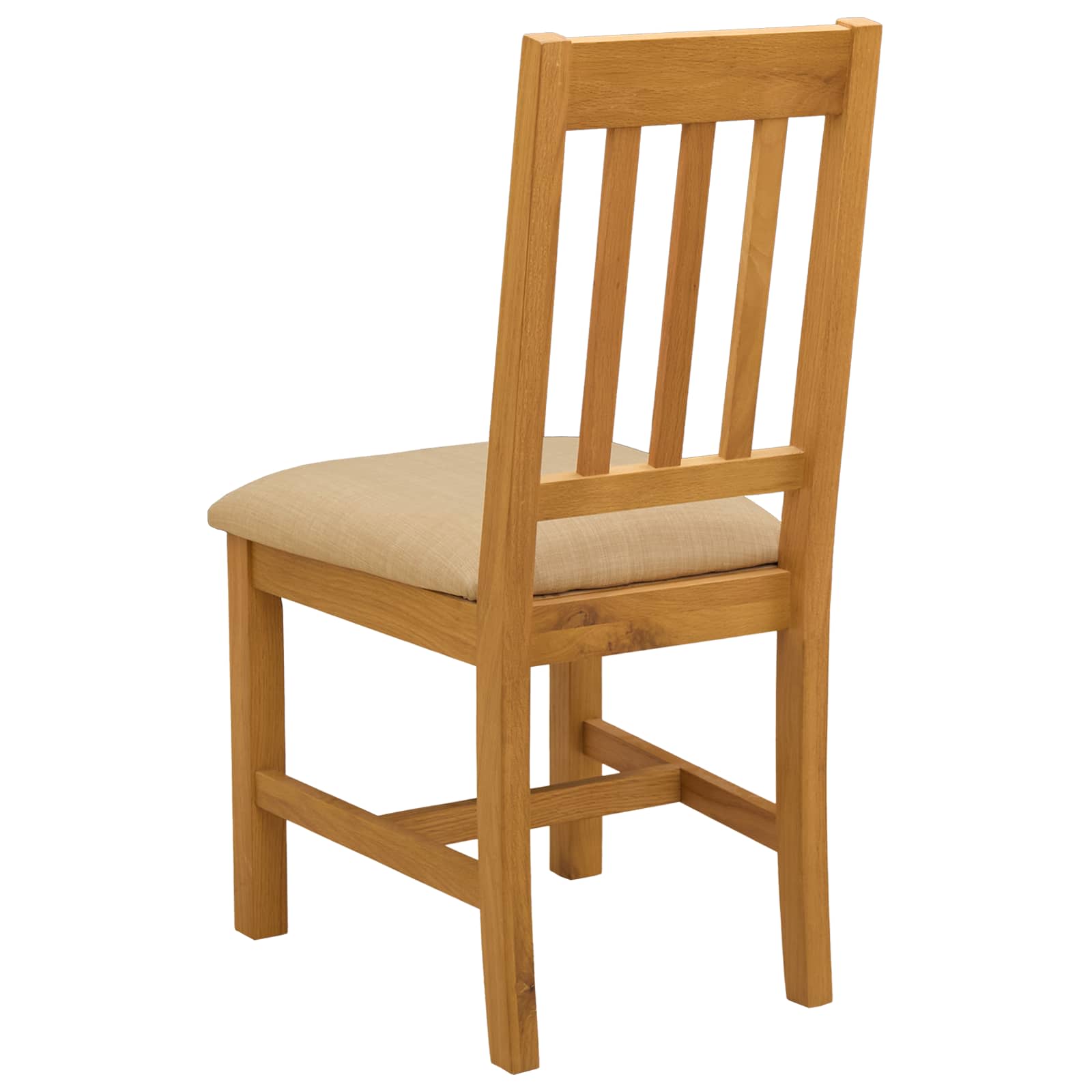 Spisestuestol VENLO 2 pcs Massivt Eg Træ Beige 45 x 53 x 92 cm
