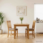 Spisestuestol 2 pcs Massivt Eg Træ Grå 45 x 59 x 92 cm