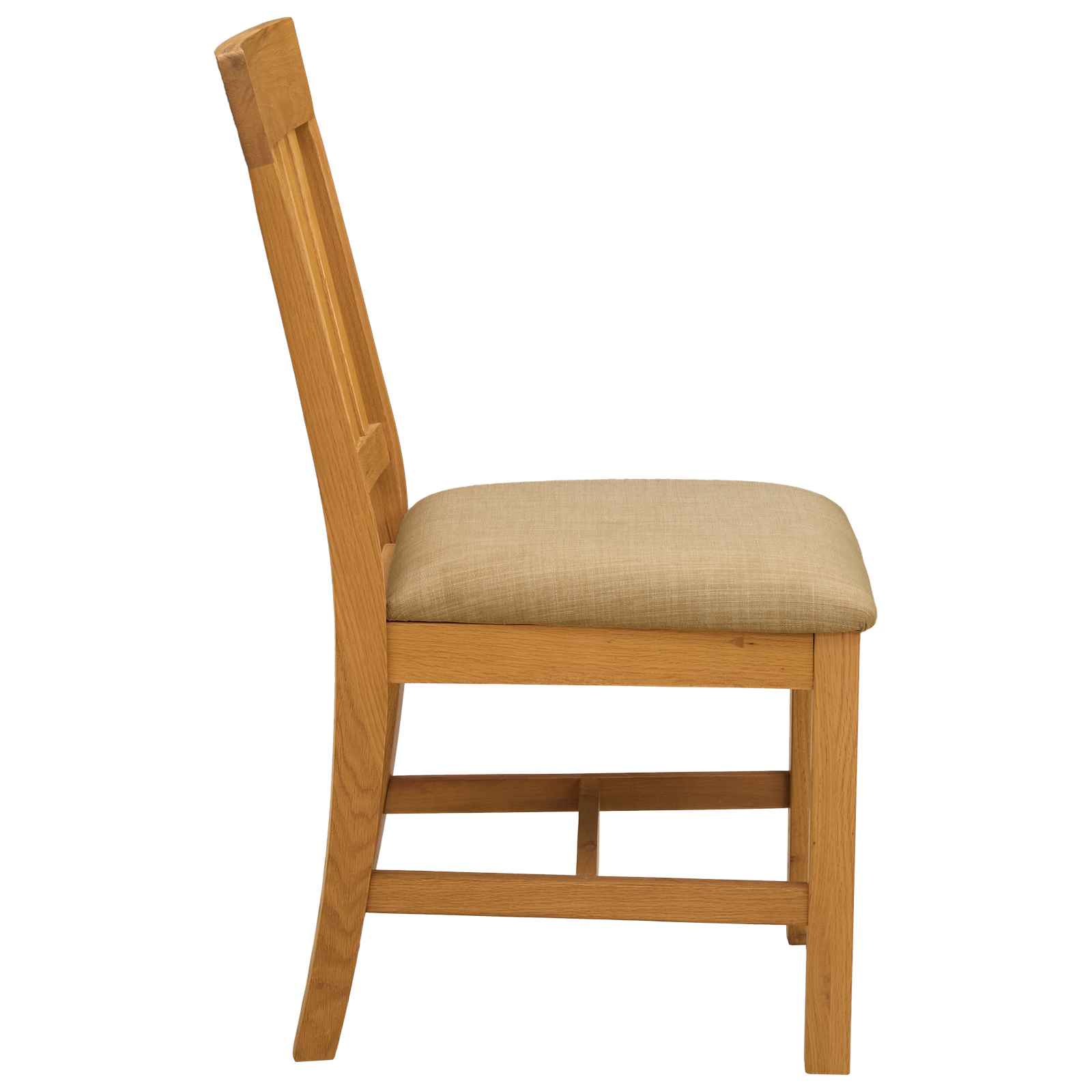 Spisestuestol 2 pcs Massivt Eg Træ Beige 45 x 59 x 92 cm