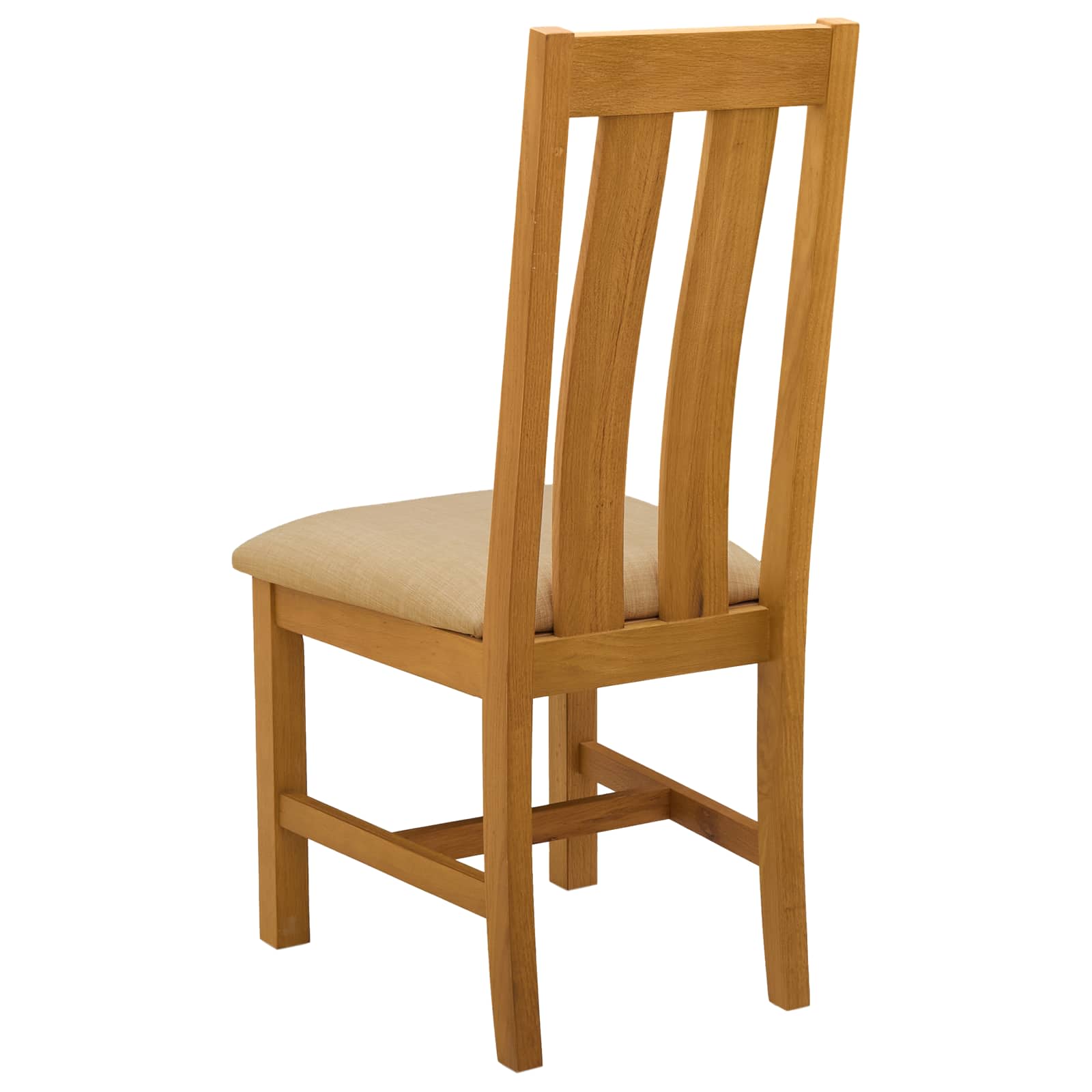 Spisestuestol 2 pcs Massivt Eg Træ Beige 45 x 54 x 100 cm