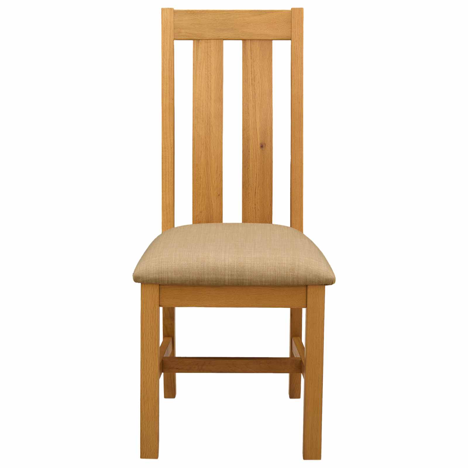 Spisestuestol 2 pcs Massivt Eg Træ Beige 45 x 54 x 100 cm