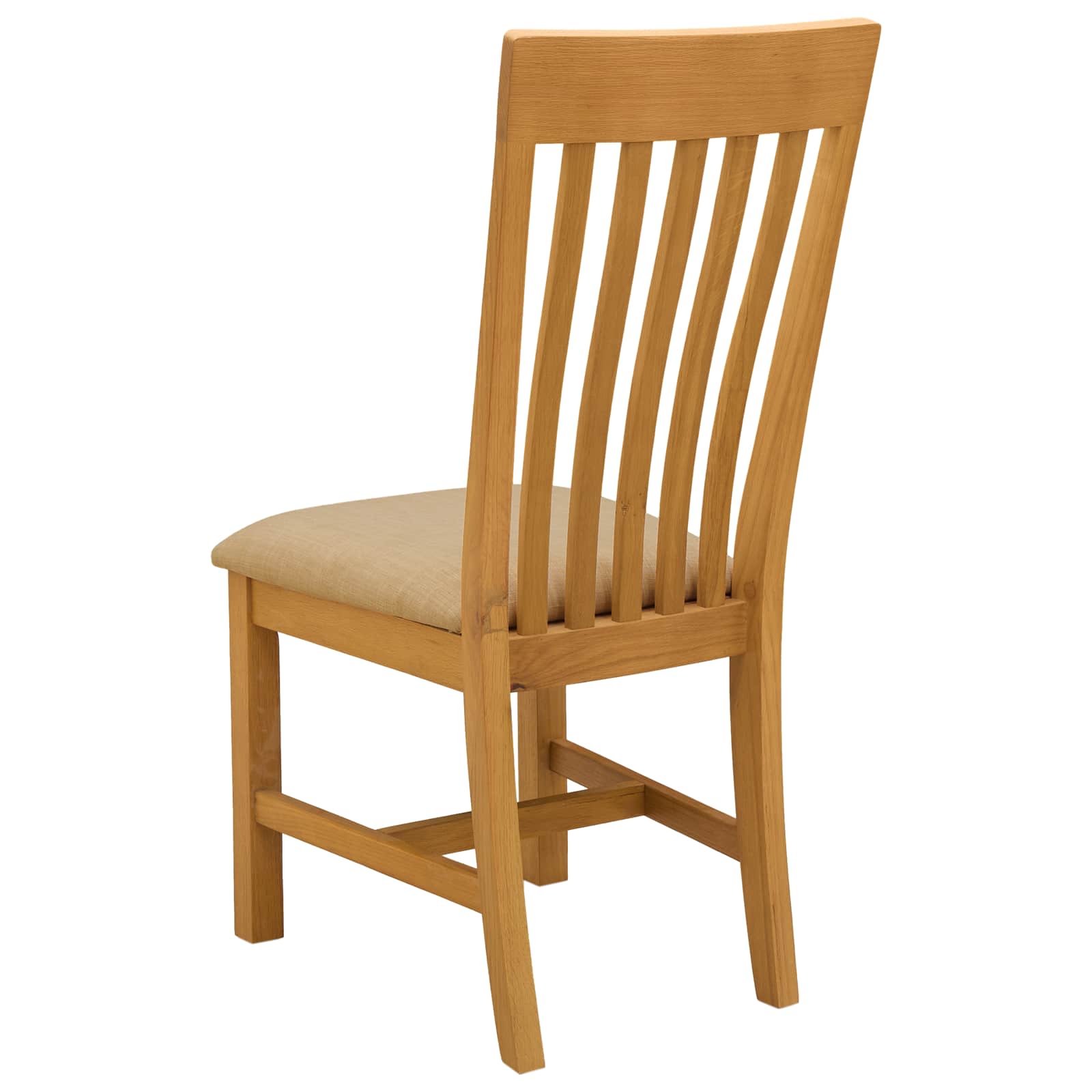 Spisestuestol 2 pcs Massivt Eg Træ Beige 45 x 59,5 x 100 cm
