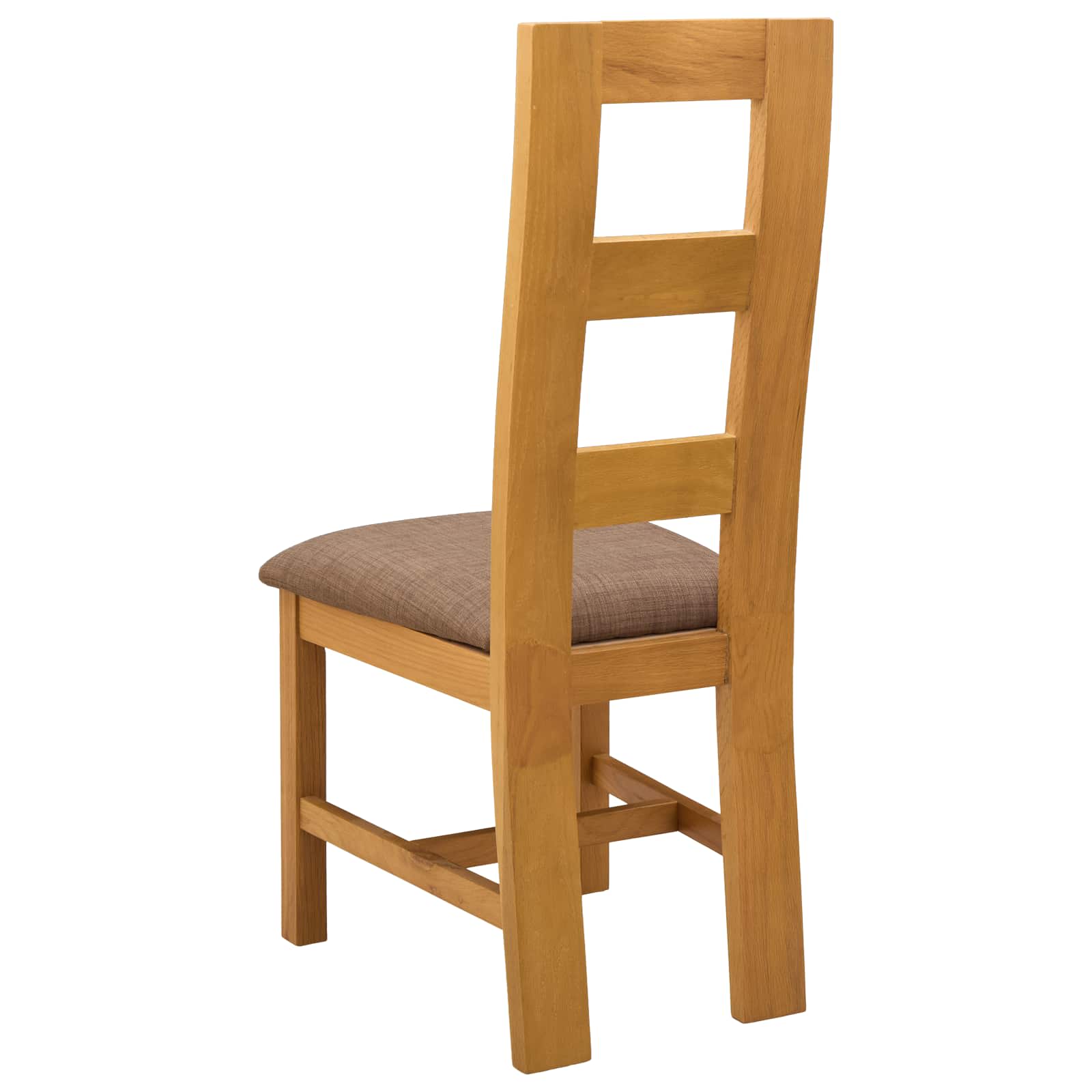 Spisestuestol 2 pcs Massivt Eg Træ Grå 45 x 51 x 105 cm