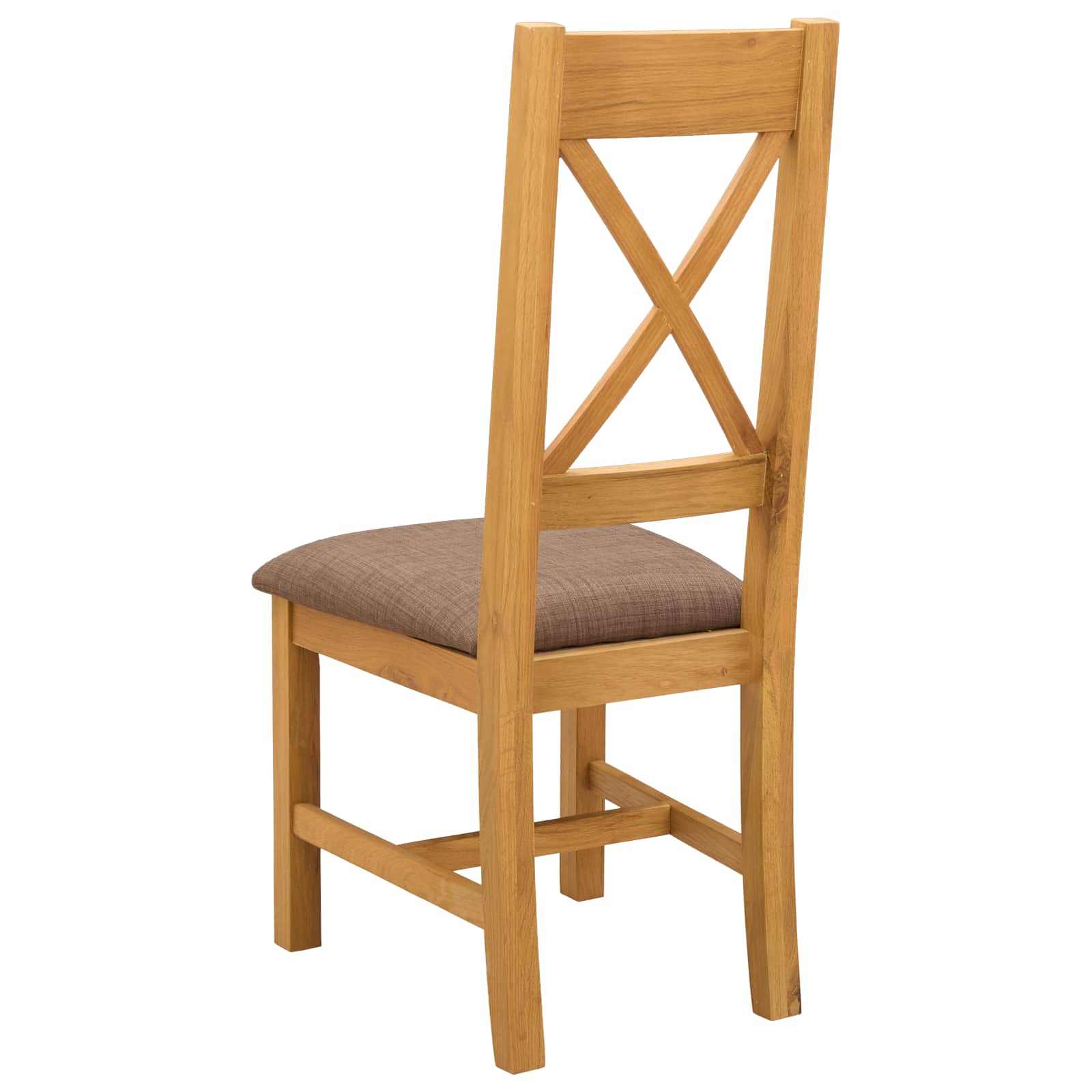 Spisestuestol 2 pcs Massivt Eg Træ Grå 45 x 54 x 105 cm