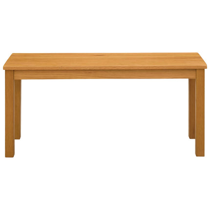 Spisebænk 95 x 32 x 45 cm Massivt Eg Træ Naturfarvet
