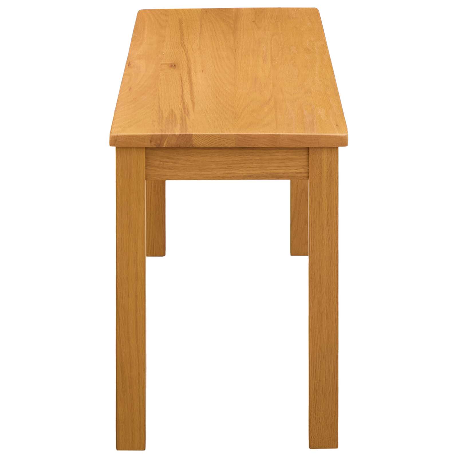 Spisebænk 95 x 32 x 45 cm Massivt Eg Træ Naturfarvet