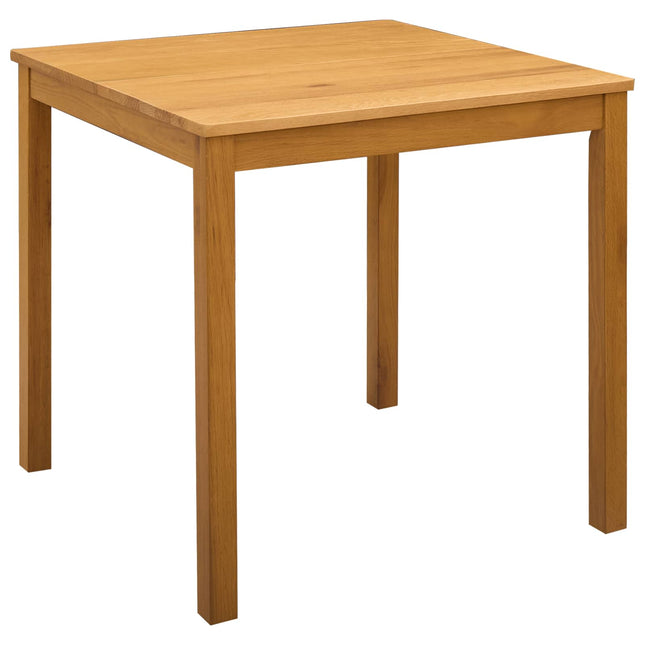 Spisebord 75 x 75 x 75,5 cm Massivt Eg Træ Naturfarvet