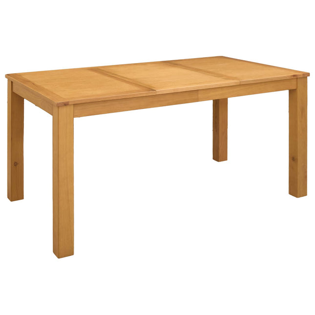 Spisebord 150 x 85 x 75 cm Massivt Eg Træ Naturfarvet