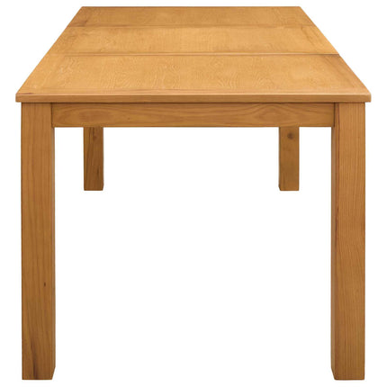 Spisebord 150 x 85 x 75 cm Massivt Eg Træ Naturfarvet