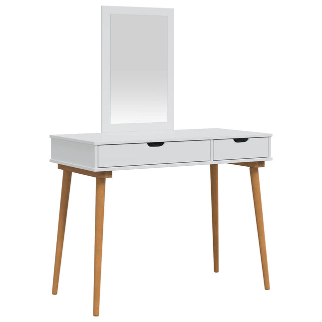 Makeupbord Sæt FAUSKE 2 stk. Hvid 100 x 50 x 143 cm