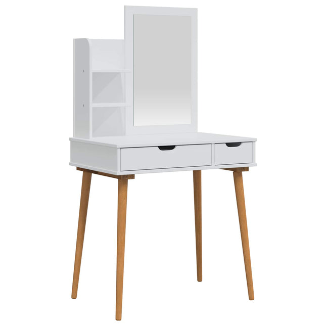 Makeupbord Sæt FAUSKE 3 stk. Hvid 76 x 50 x 143 cm