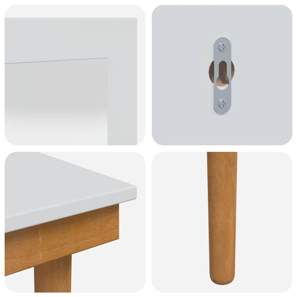 Makeupbord Sæt FAUSKE 3 pcs Hvid 100 x 50 x 143 cm
