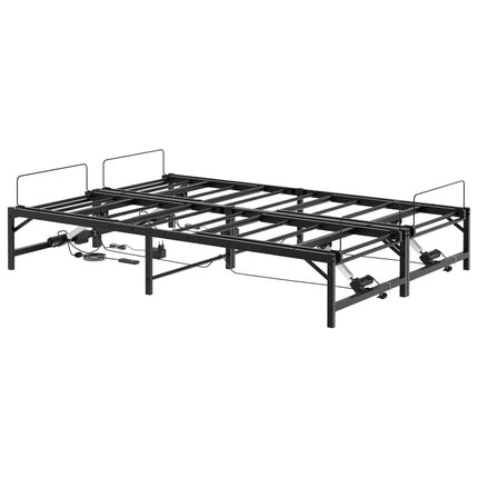 Elektrisk Justerbar Sengetramme Sort 137 x 190 cm Stål