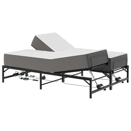 Elektrisk Justerbar Sengetramme Sort 150 x 200 cm Stål