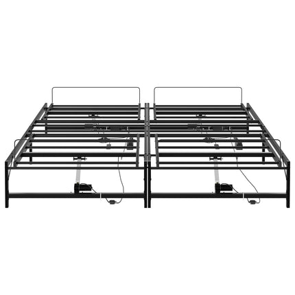 Elektrisk Justerbar Sengetramme Sort 160 x 200 cm Stål