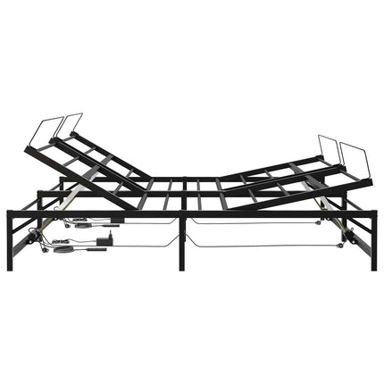 Elektrisk Justerbar Sengetramme Sort 180 x 200 cm Stål