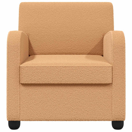 Lænestol Beige Imiteret lammeuld