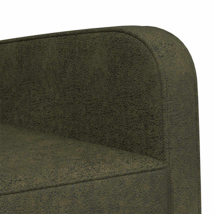 Lænestol Army Grøn Faux Suede Læder