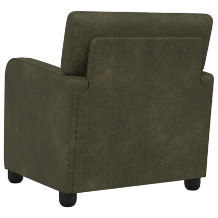 Lænestol Army Grøn Faux Suede Læder