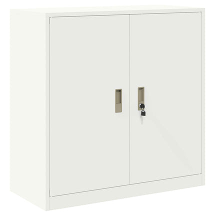 Opbevaringsskab 2 stk. Hvid 90 x 40 x 160 cm Stål Låses